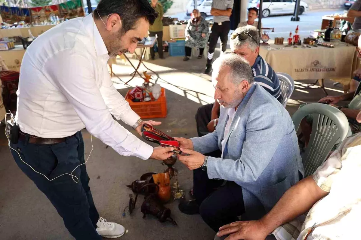 Talas'taki Antika Pazarı Renkli Görüntülere Ev Sahipliği Yaptı