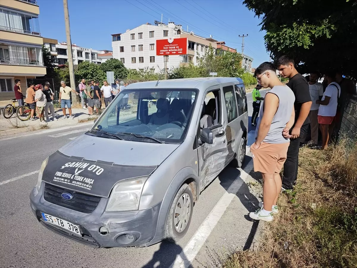 Samsun'da Trafik Kazası: 2 Yaralı