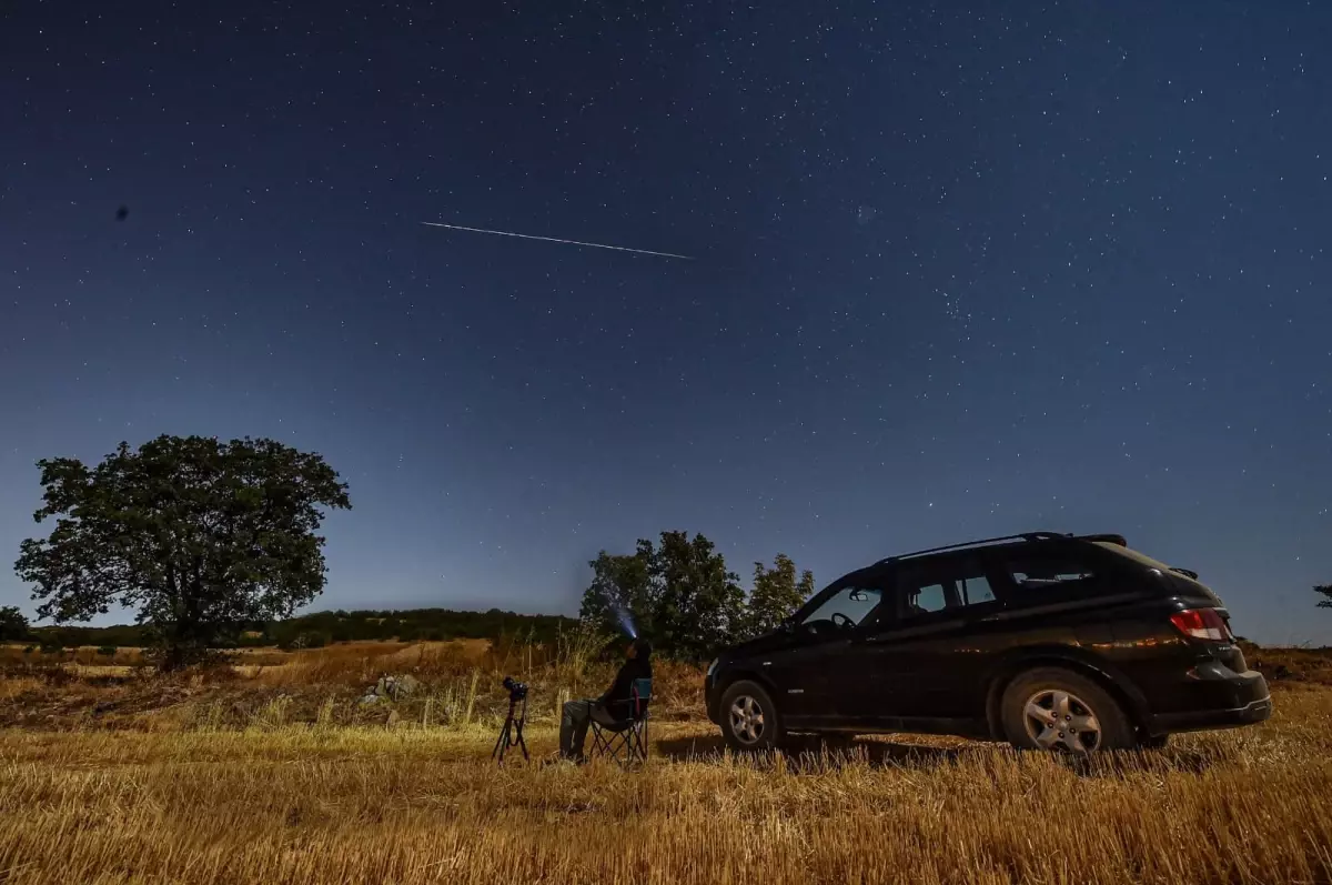 Perseid Meteor Yağmuru İnegöl'de Görüntülendi