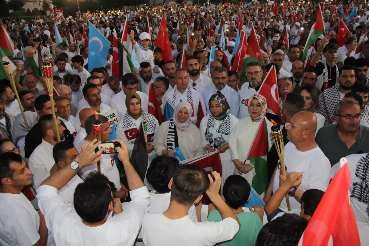 Sivas'ta Filistin'e Destek Yürüyüşü