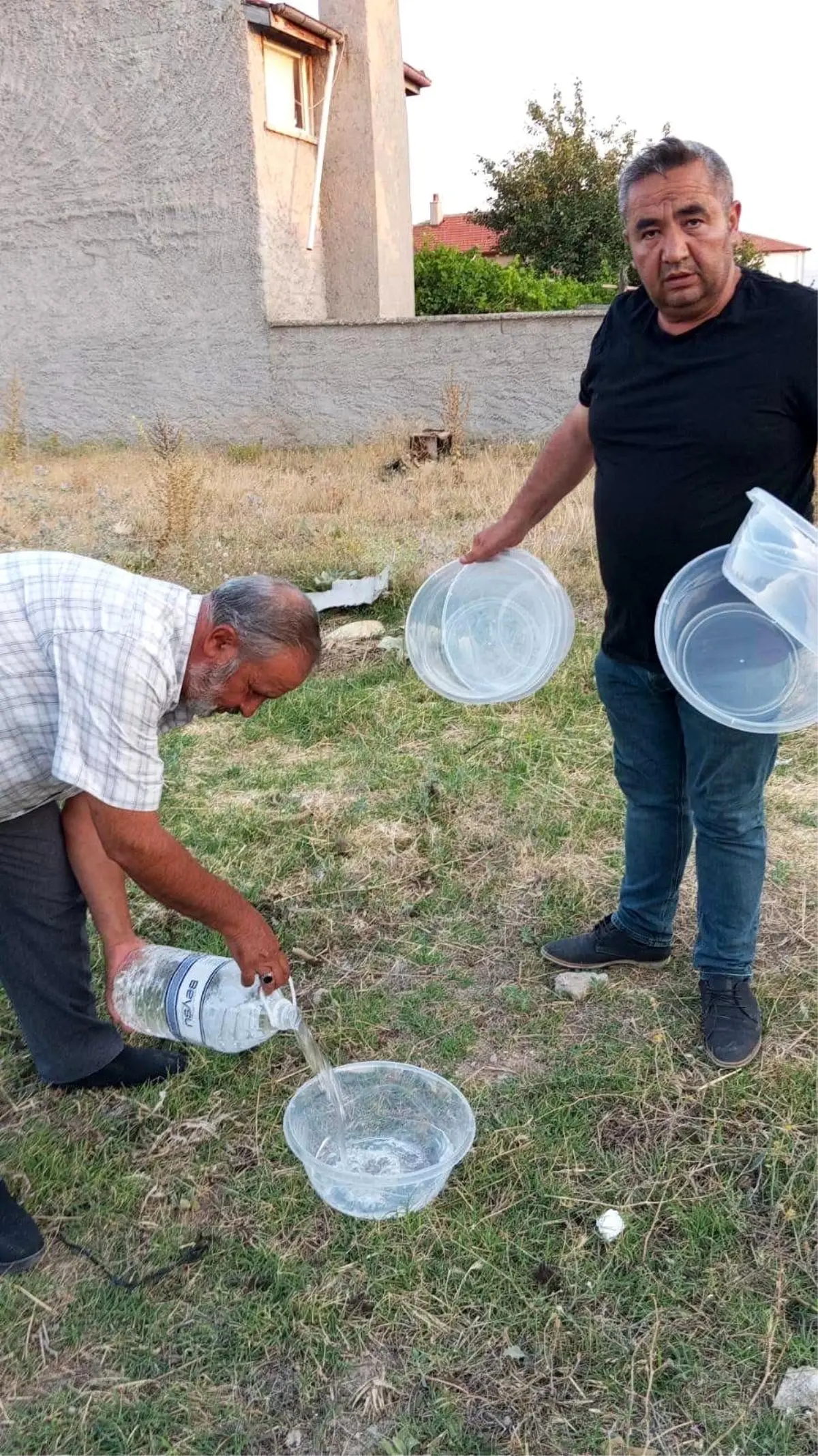 Muhtar, Sokak Hayvanları için Su Kabı Bıraktı