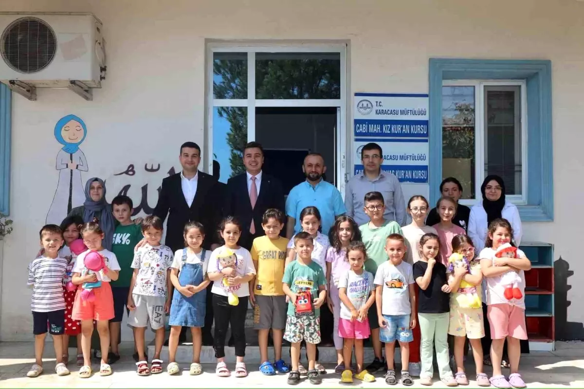 Kaymakam ve Savcı Yaz Kur'an Kursu Öğrencilerini Ziyaret Etti