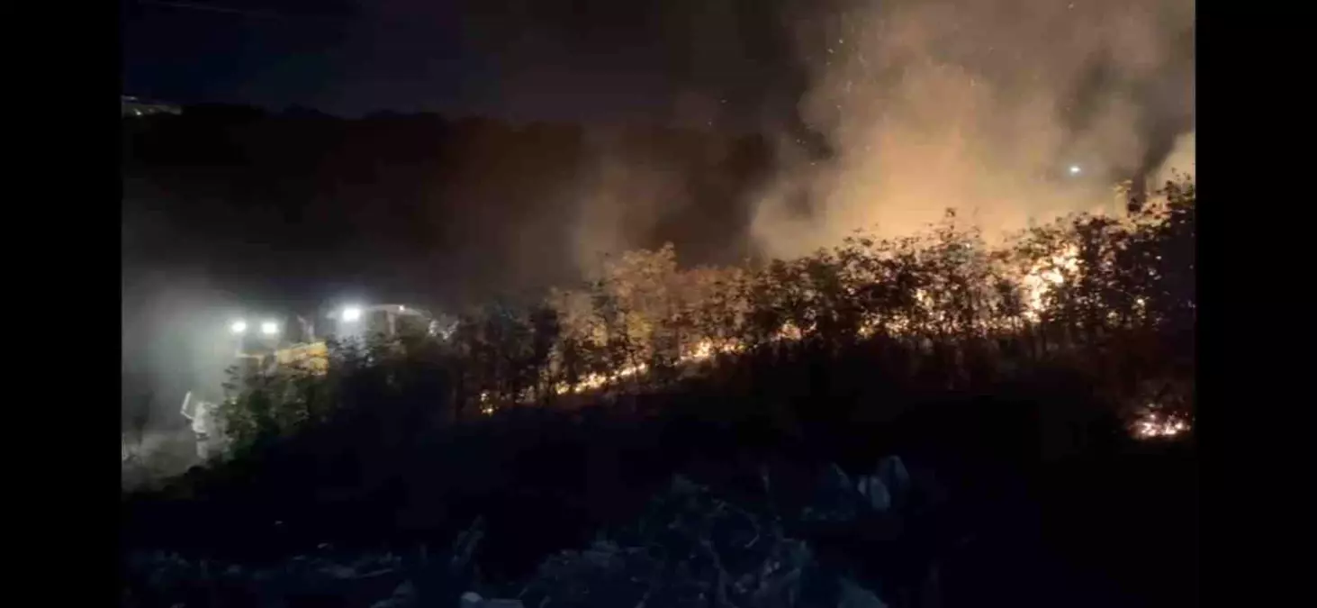 Balıkesir'de Şehir Çöplüğünde Yangın