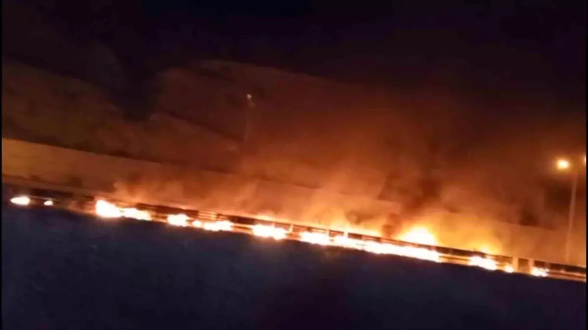 Samsun'da Yanmakta Olan Tır, Orman Yangınına Sebep Oldu