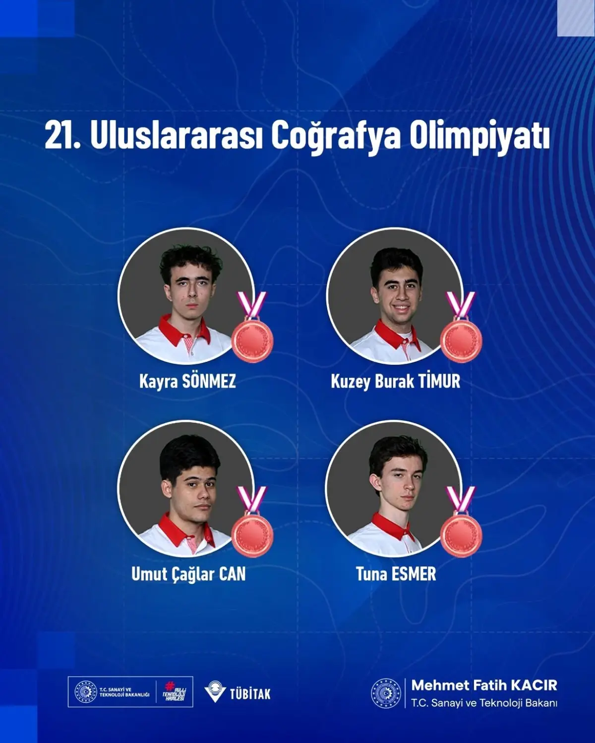 Türkiye, Coğrafya Olimpiyatı'nda 4 Bronz Madalya Kazandı