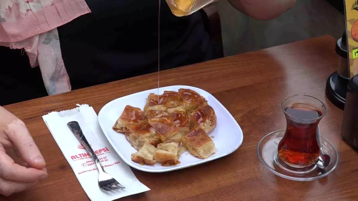 Rize'de Ballı Börek Fırtınası