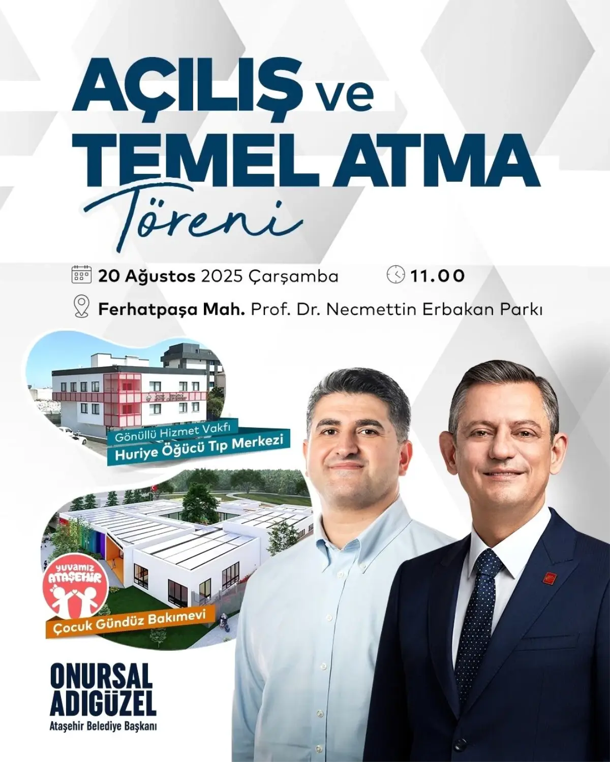 Ataşehir'de Eğitim ve Sağlık Tesislerinin Açılışı Yapılacak