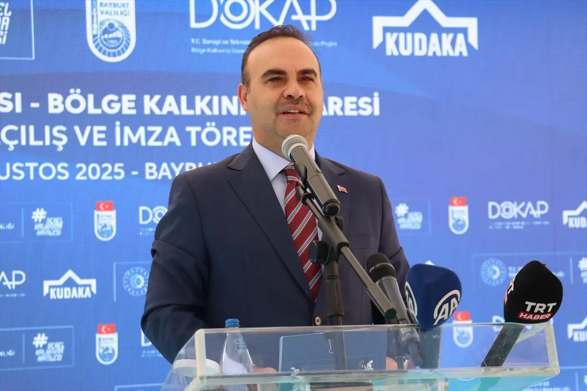 Sanayi ve Teknoloji Bakanı Kacır, Bayburt'ta açılış ve imza töreninde konuştu Açıklaması