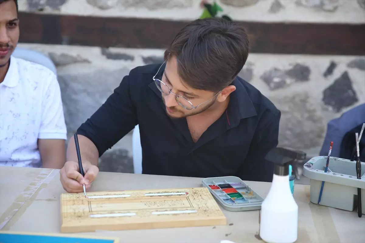Filistinli Öğrenciler Erzurum'da Sanat Atölyelerinde
