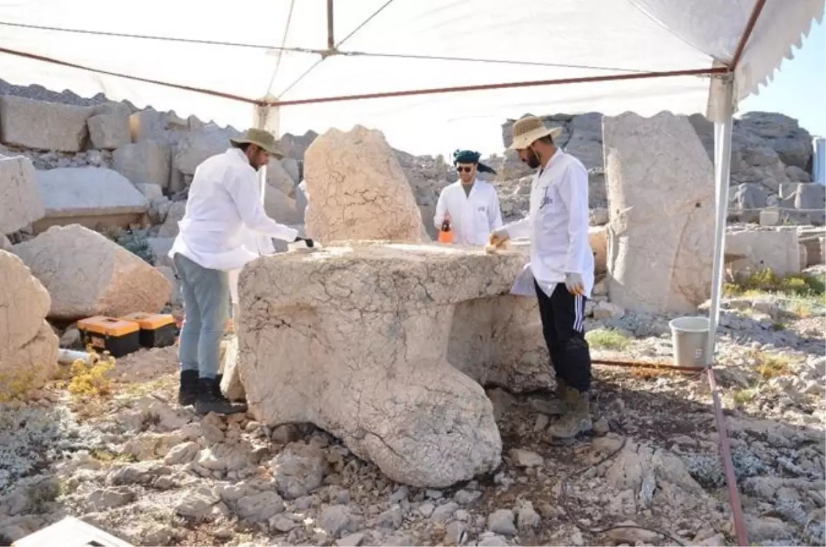 Nemrut Dağı'ndaki Eserler Yeniden Güçlendiriliyor