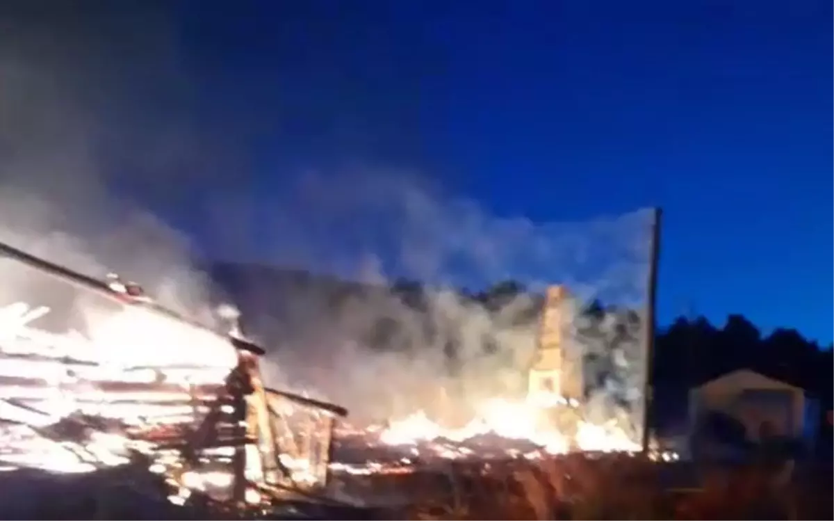 Bolu'da Yaylada Yangın: 2 Ev Kül Oldu
