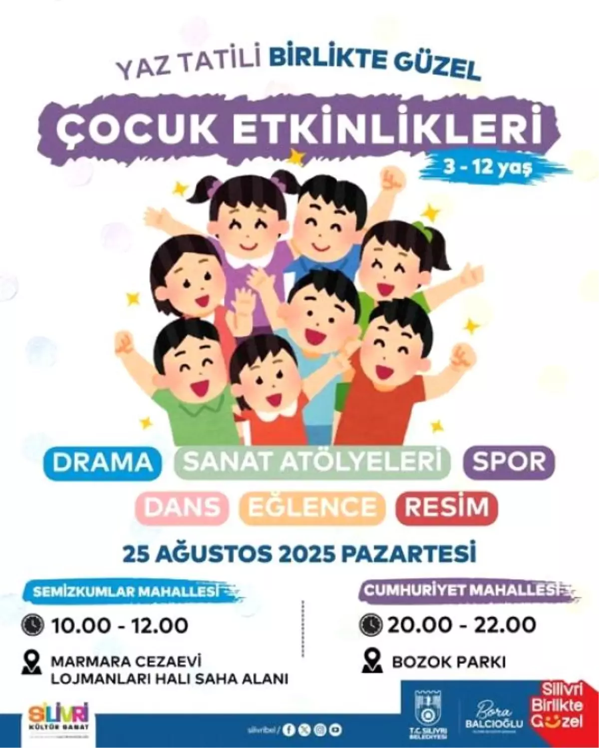 Silivri Belediyesi'nden Çocuklara Yaz Etkinlikleri