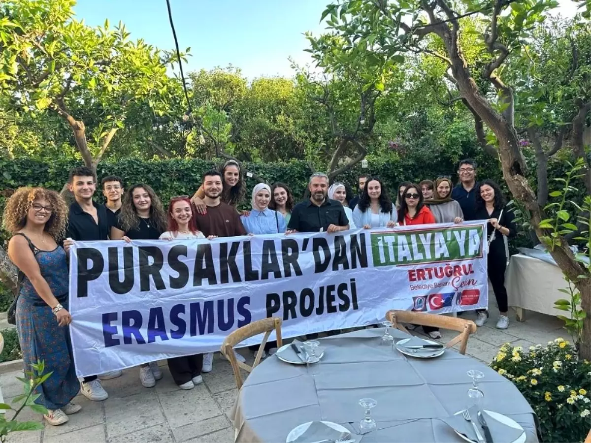 Pursaklar Belediye Başkanı Ertuğrul Çetin, Erasmus+ Projesi Kapsamında İtalya'daki Gençleri Ziyaret Etti