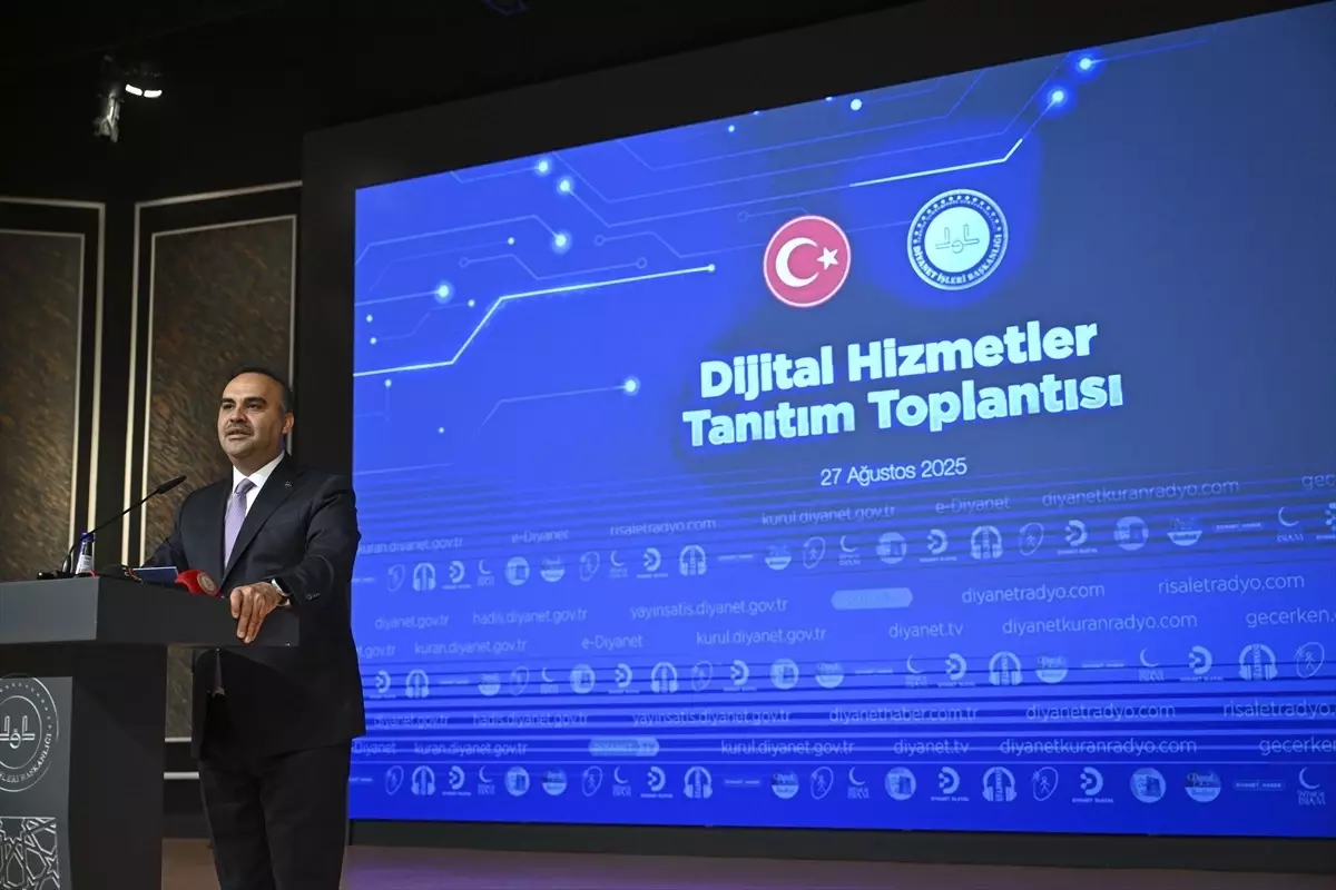 Bakan Kacır, Diyanet İşleri Başkanlığı Dijital Hizmetler Tanıtım Toplantısı'nda konuştu Açıklaması