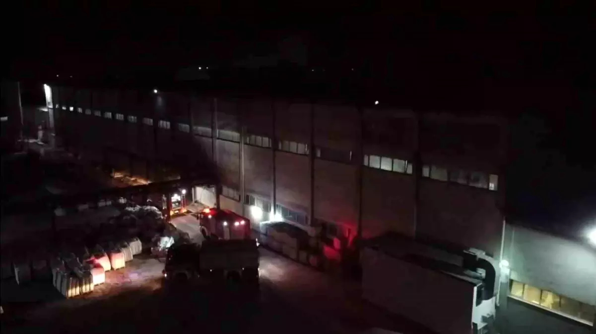 Balıkesir'de MRS Kağıt Fabrikası'nda Yangın Çıktı