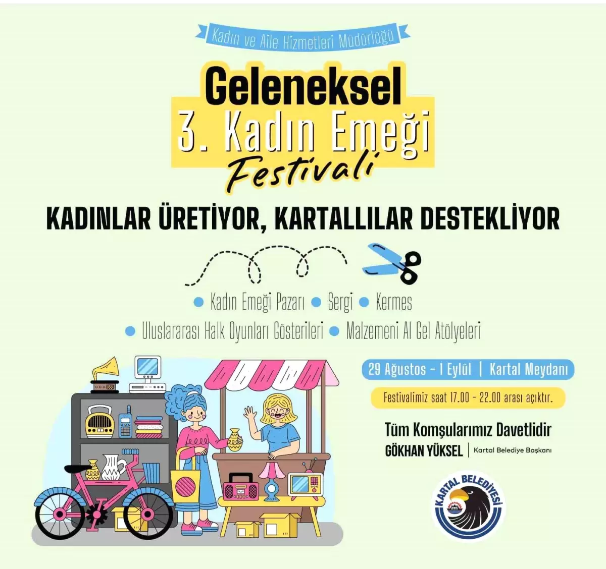 Kartal'da Geleneksel 3'üncü Kadın Emeği Festivali Başlıyor