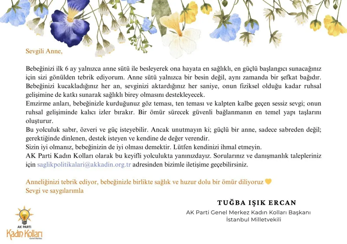 Dünya Emzirme Haftası'nda Anne-Bebek Buluşması