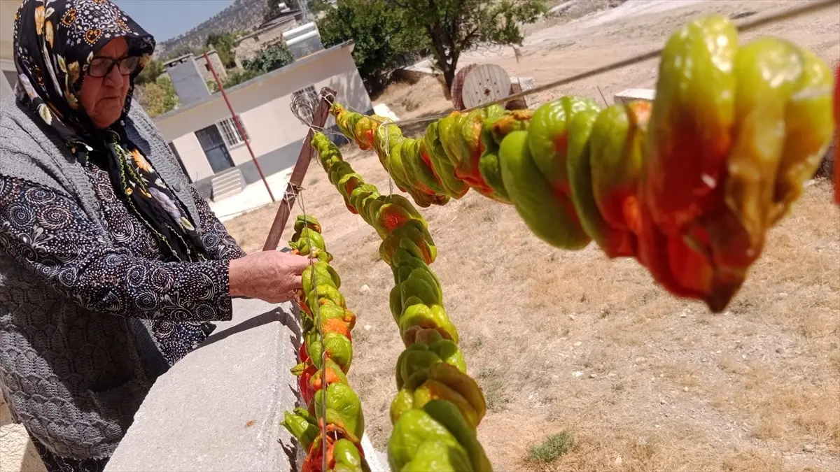 Kadınlar Kışa Sebze Hazırlıyor