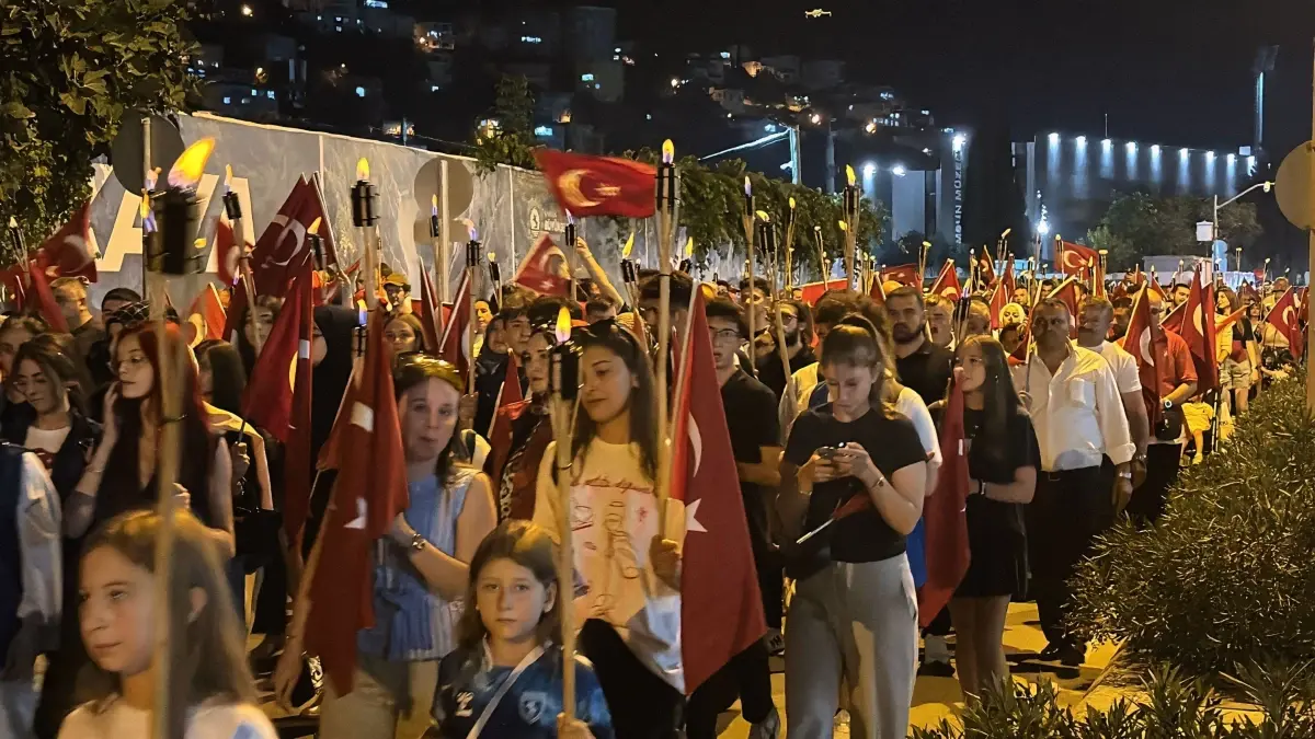 Samsun'da Kurtuluş Yolu Yürüyüşü
