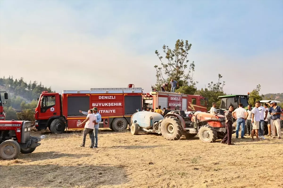Pamukkale'de Orman Yangını Kontrol Altına Alındı