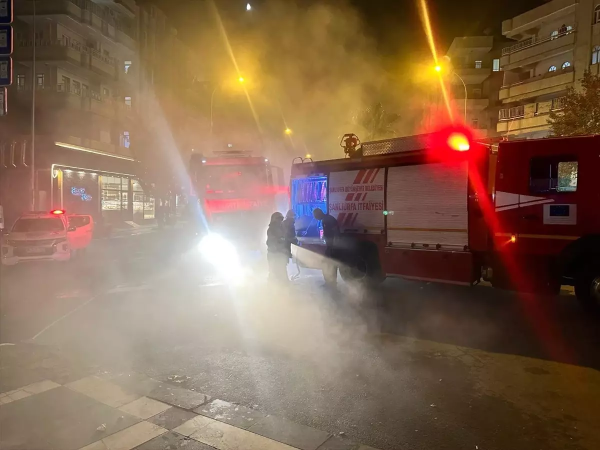 Haliliye'de İş Yerinde Yangın