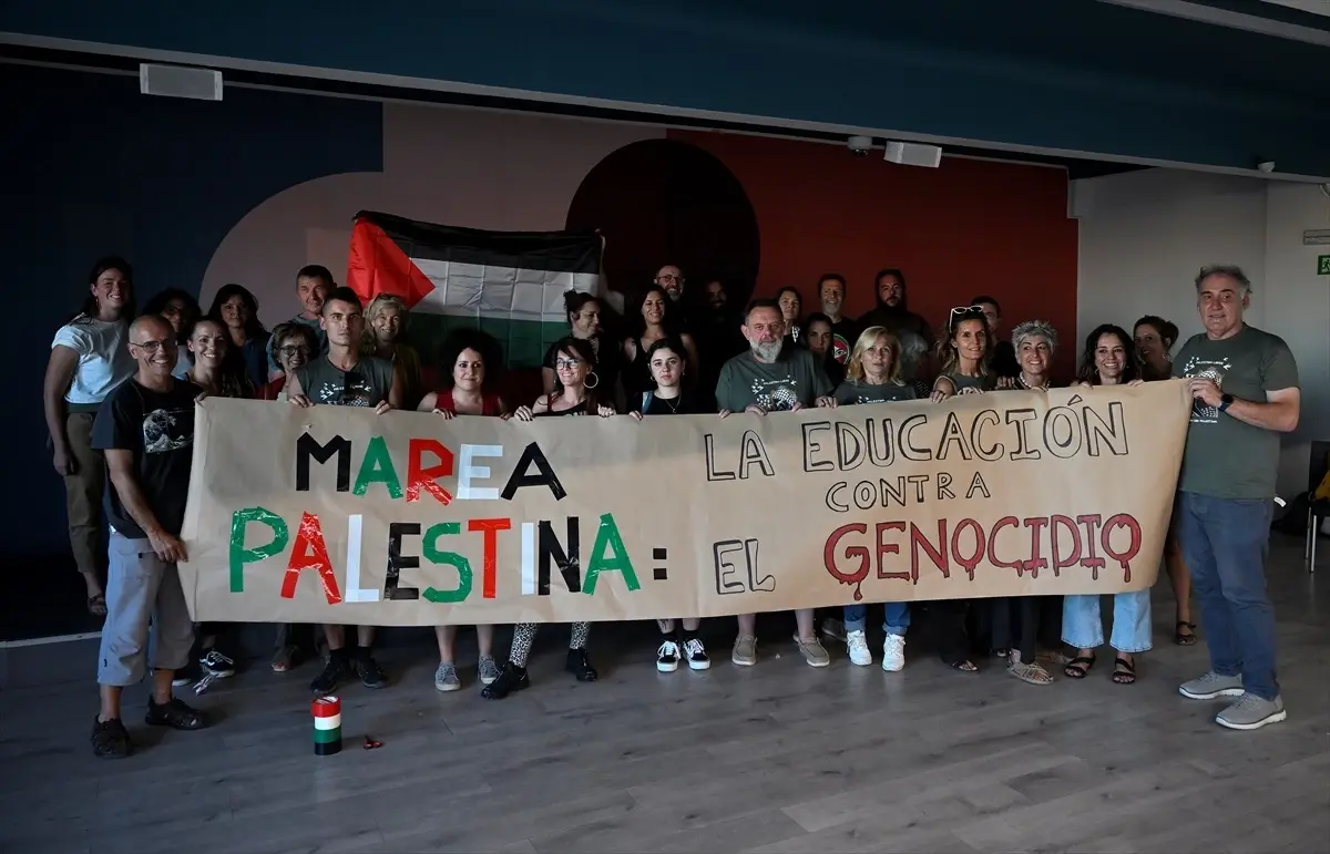 İspanya'da Eğitim Sektöründen Filistin'e Destek Eylemi