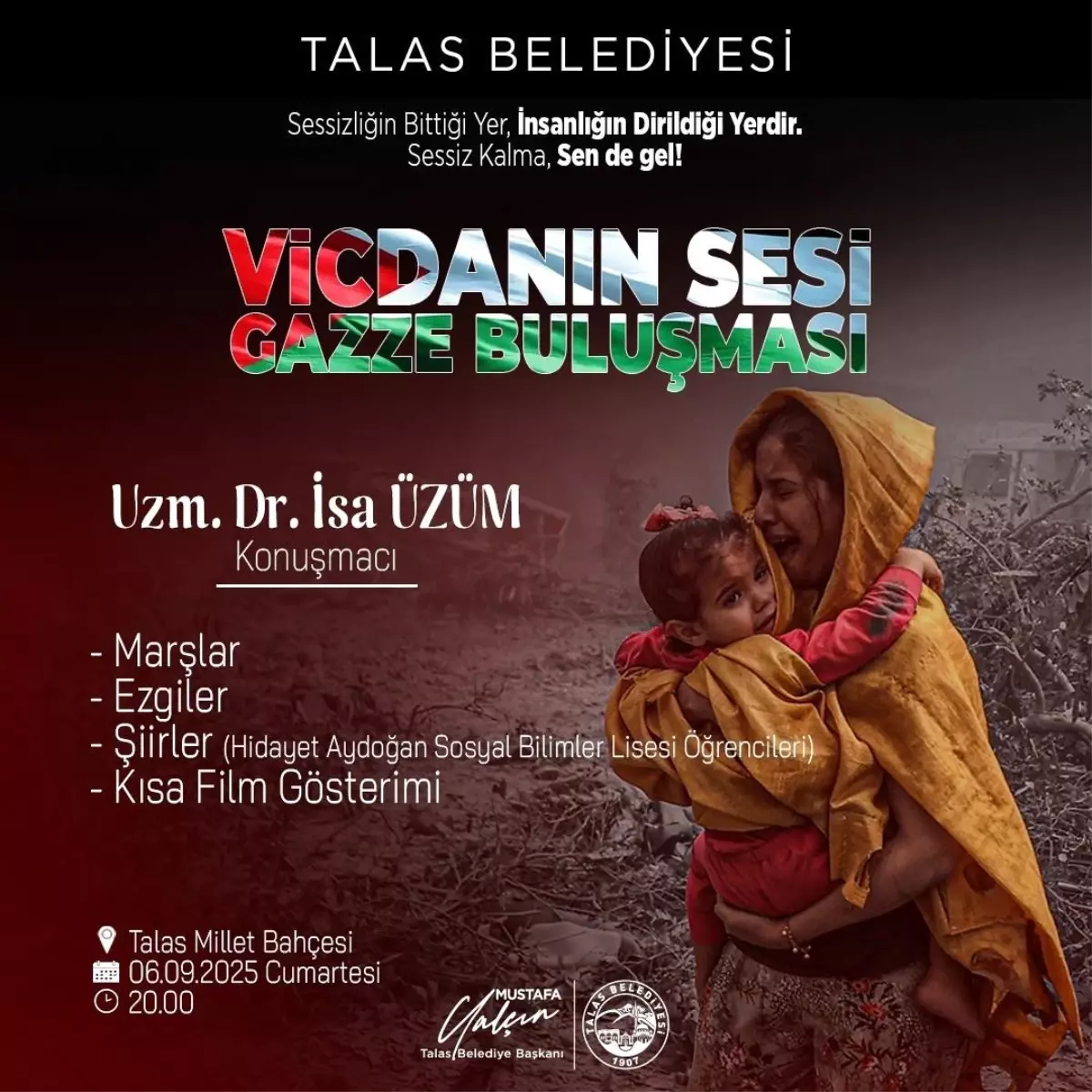 Talas Belediyesi'nden Gazze İçin Anlamlı Program