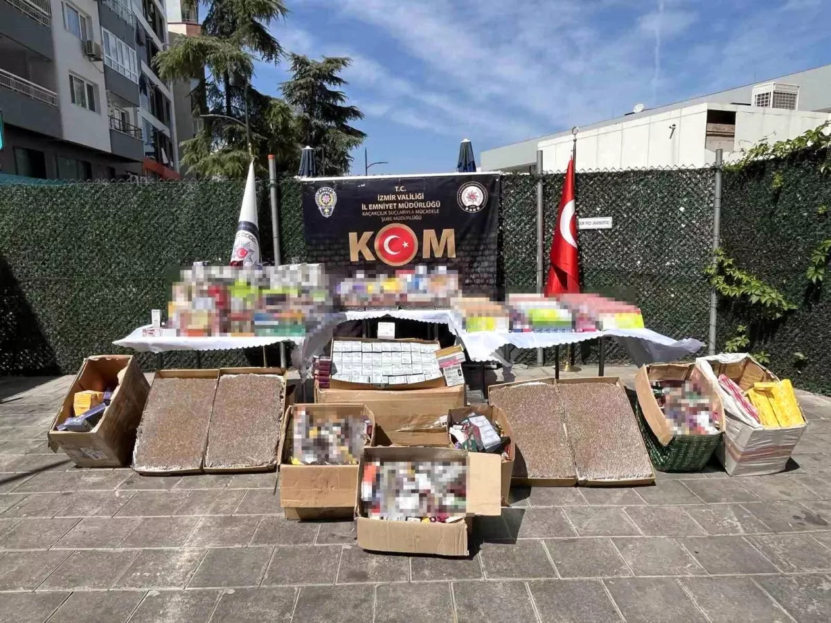 İzmir'de Kaçak Tütün Operasyonu