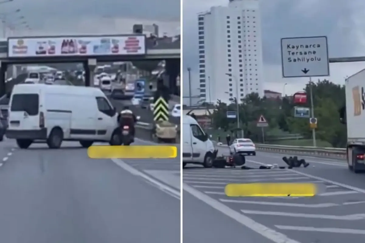 Tırın altında kalmaktan son anda kurtuldu