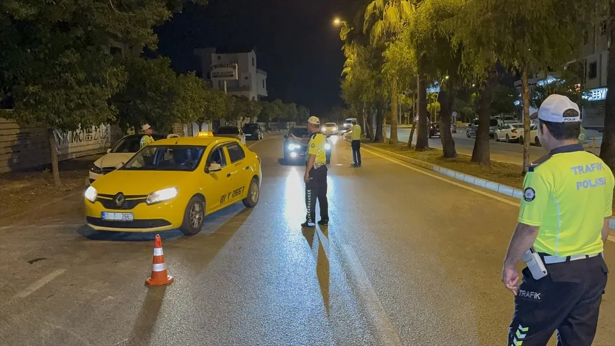 Adana'da Dronlu Trafik Denetimi