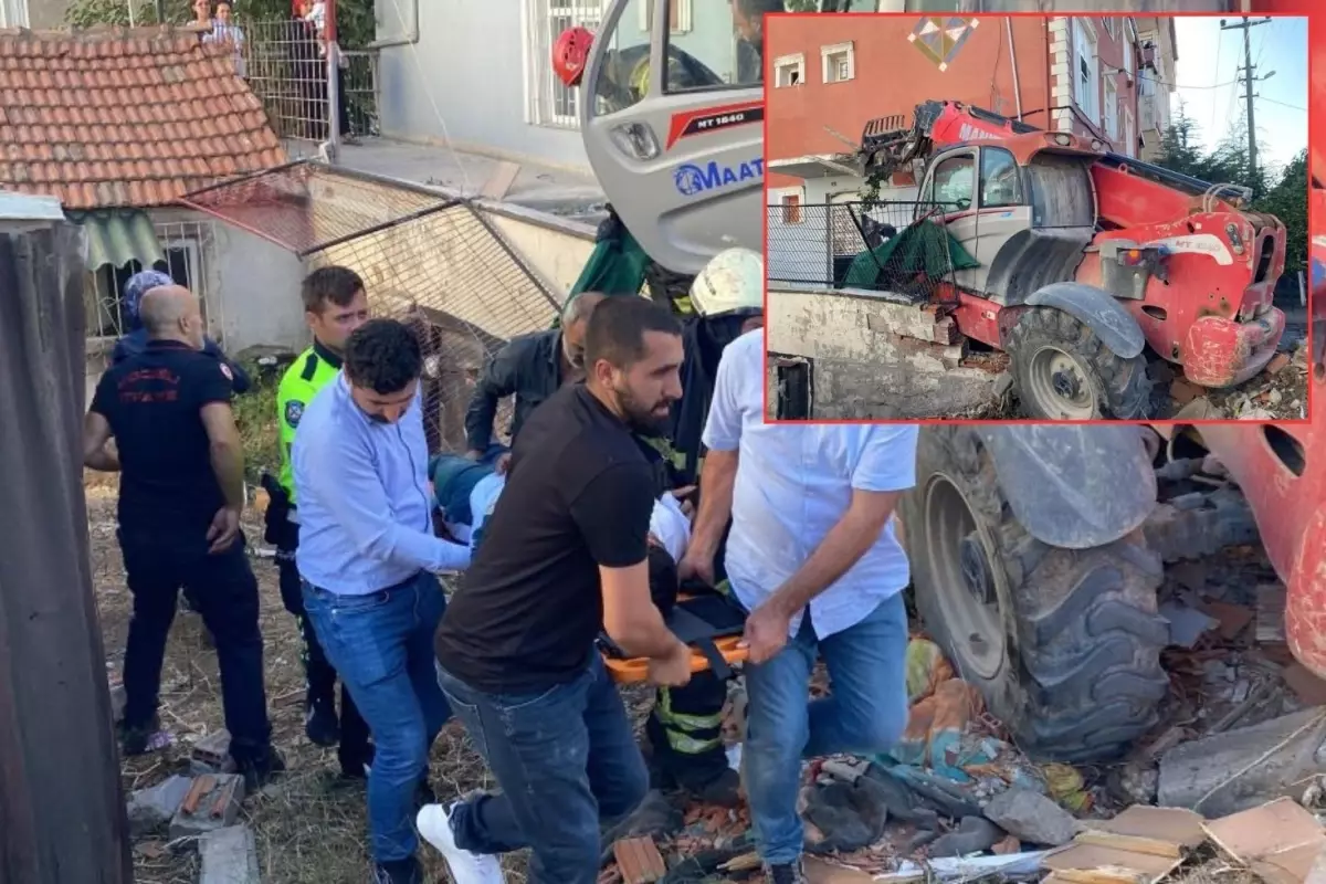Bilanço çok ağır! Kontrolden çıkan iş makinesi dehşet saçtı