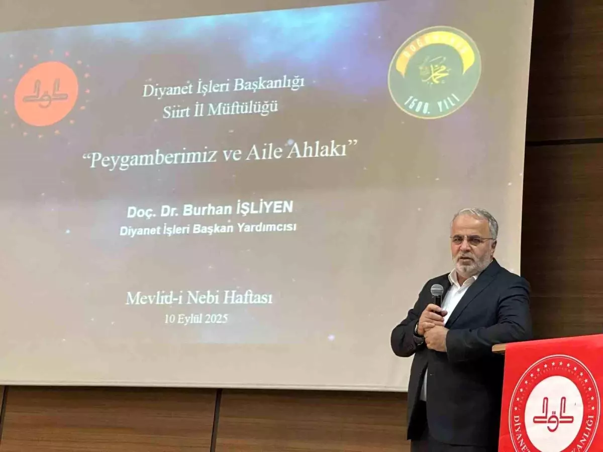 Hz. Peygamber ve Aile Ahlakı Konferansı Siirt'te