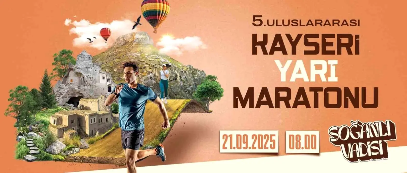 5. Uluslararası Kayseri Yarı Maratonu için Geri Sayım Başladı