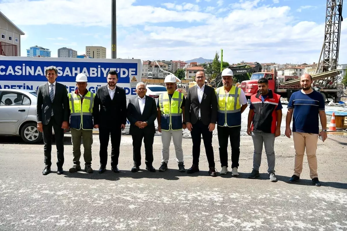 Büyükkılıç, Sahabiye Kentsel Dönüşüm Projesi'nde İncelemede Bulundu