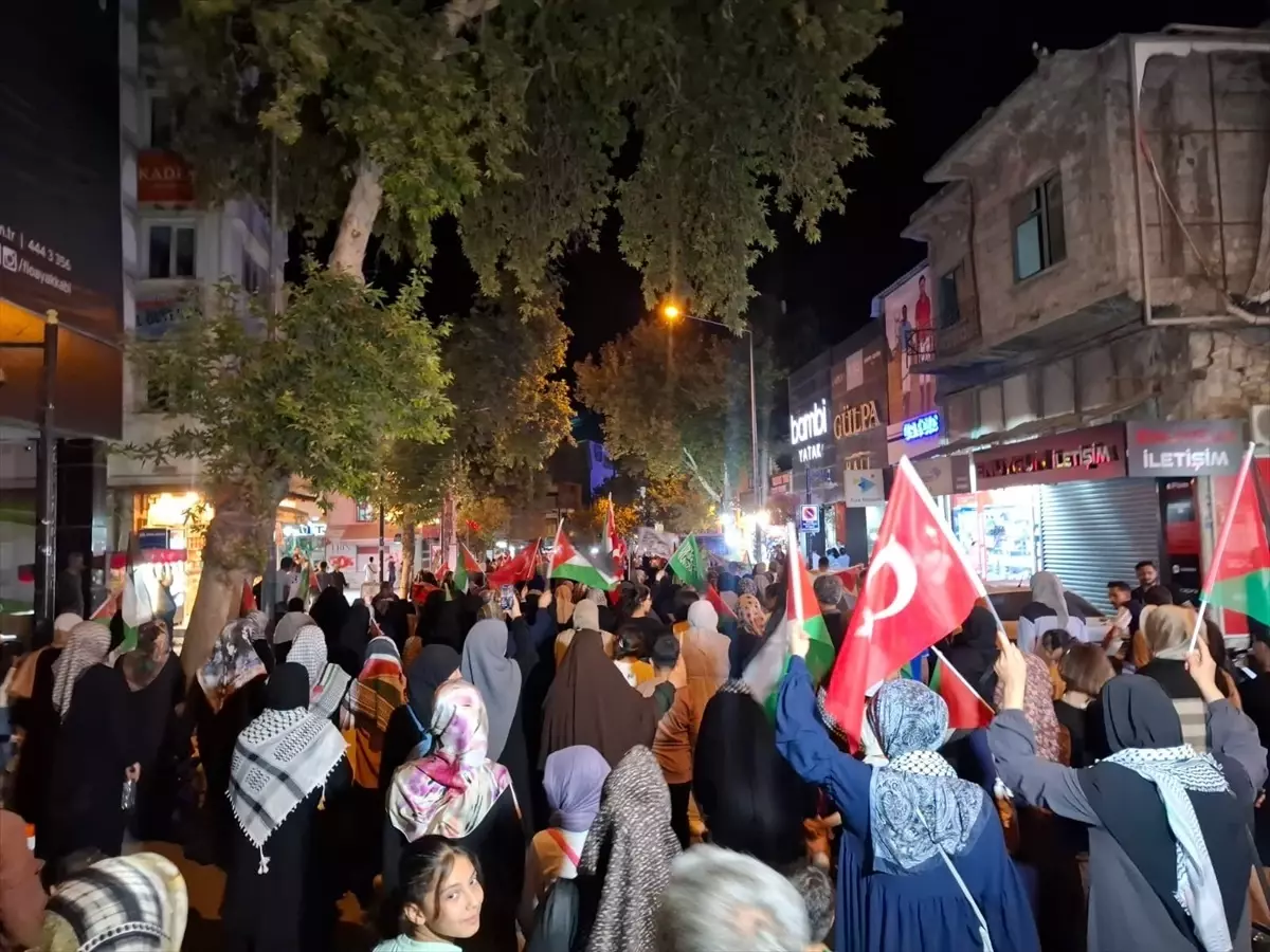 Adıyaman'da Filistin İçin Yürüyüş Düzenlendi