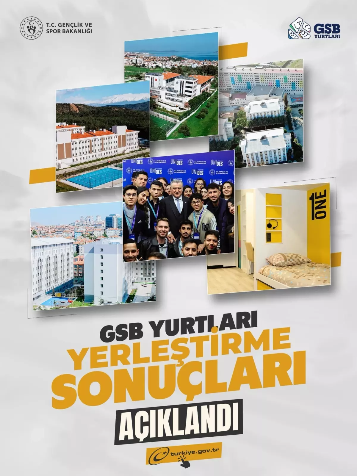 GSB Yurt Yerleştirme Sonuçları Açıklandı