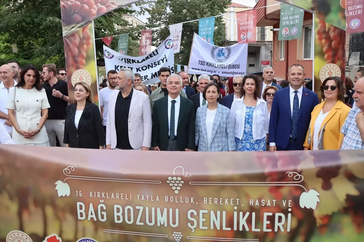 Kırklareli Bağ Bozumu Şenlikleri Başladı