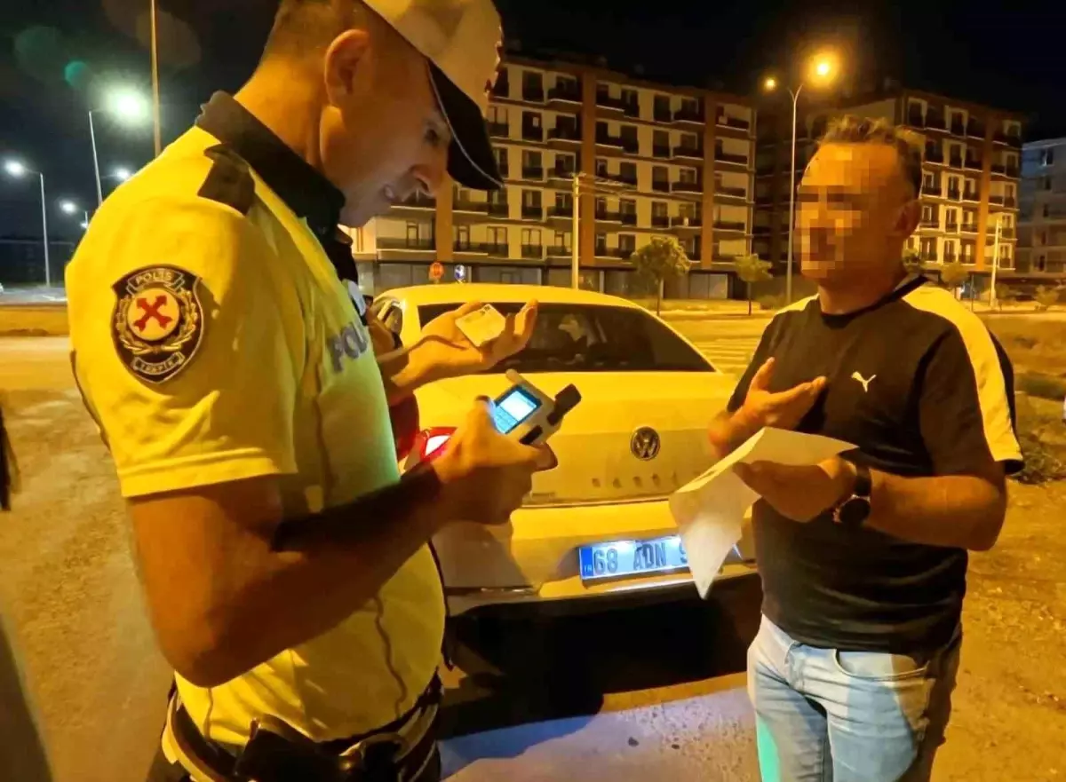 Aksaray'da Alkollü Sürücü Beddua Etti