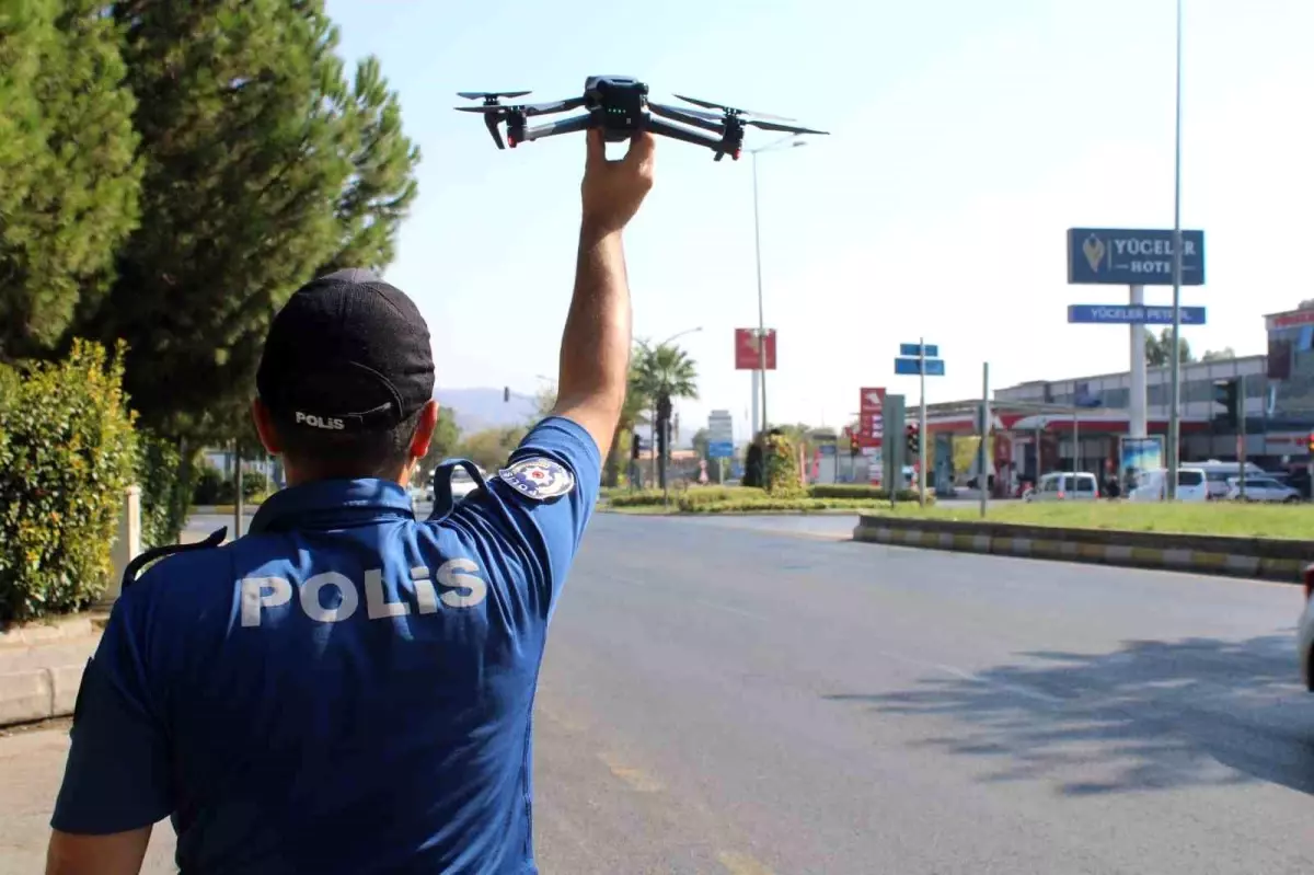 Aydın'da Drone ile Trafik Denetimi