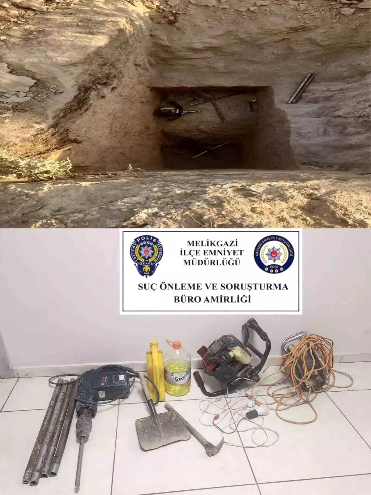 Kayseri'de Kaçak Kazı Operasyonu: 4 Gözaltı