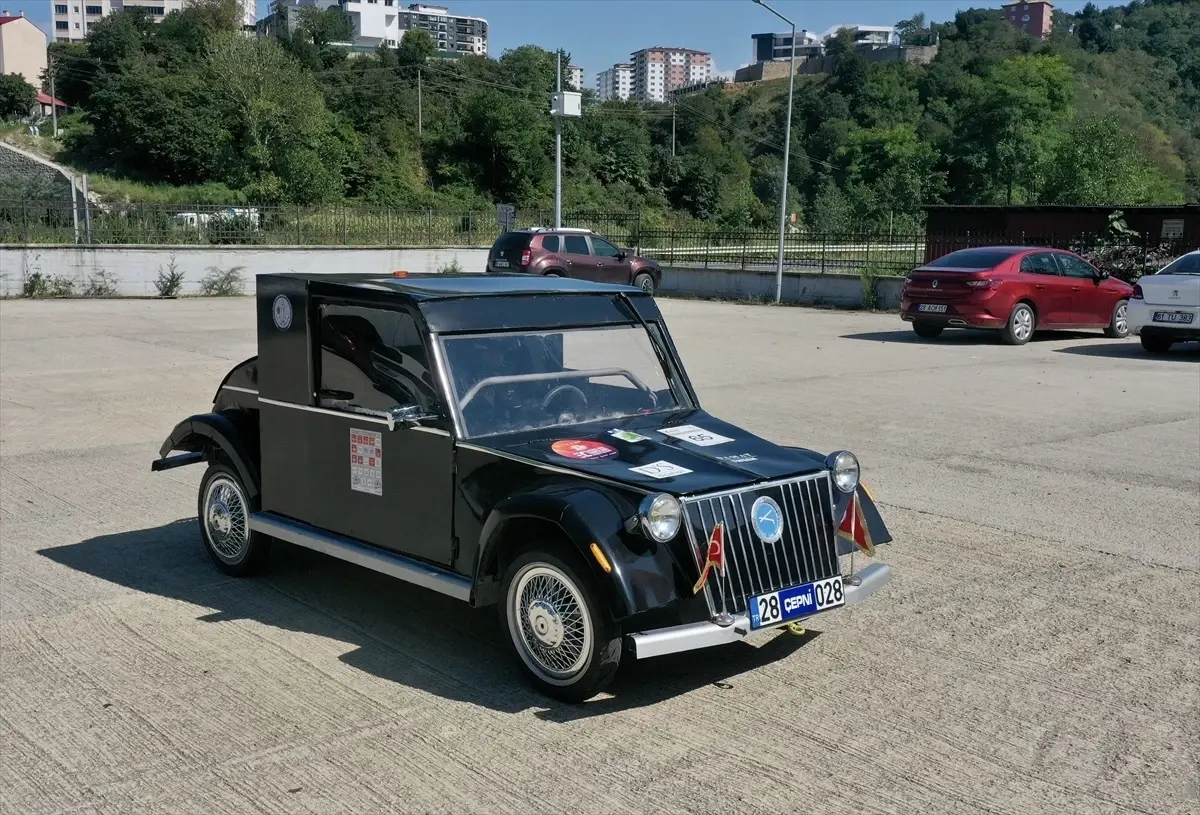 Liseliler 'Çepni' adlı elektrikli araçlarıyla yeni dereceler peşinde