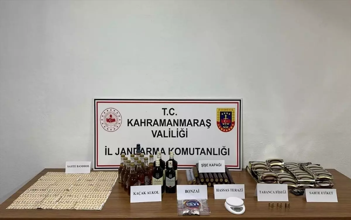 Kahramanmaraş'ta Kaçak İçki ve Uyuşturucu Operasyonu