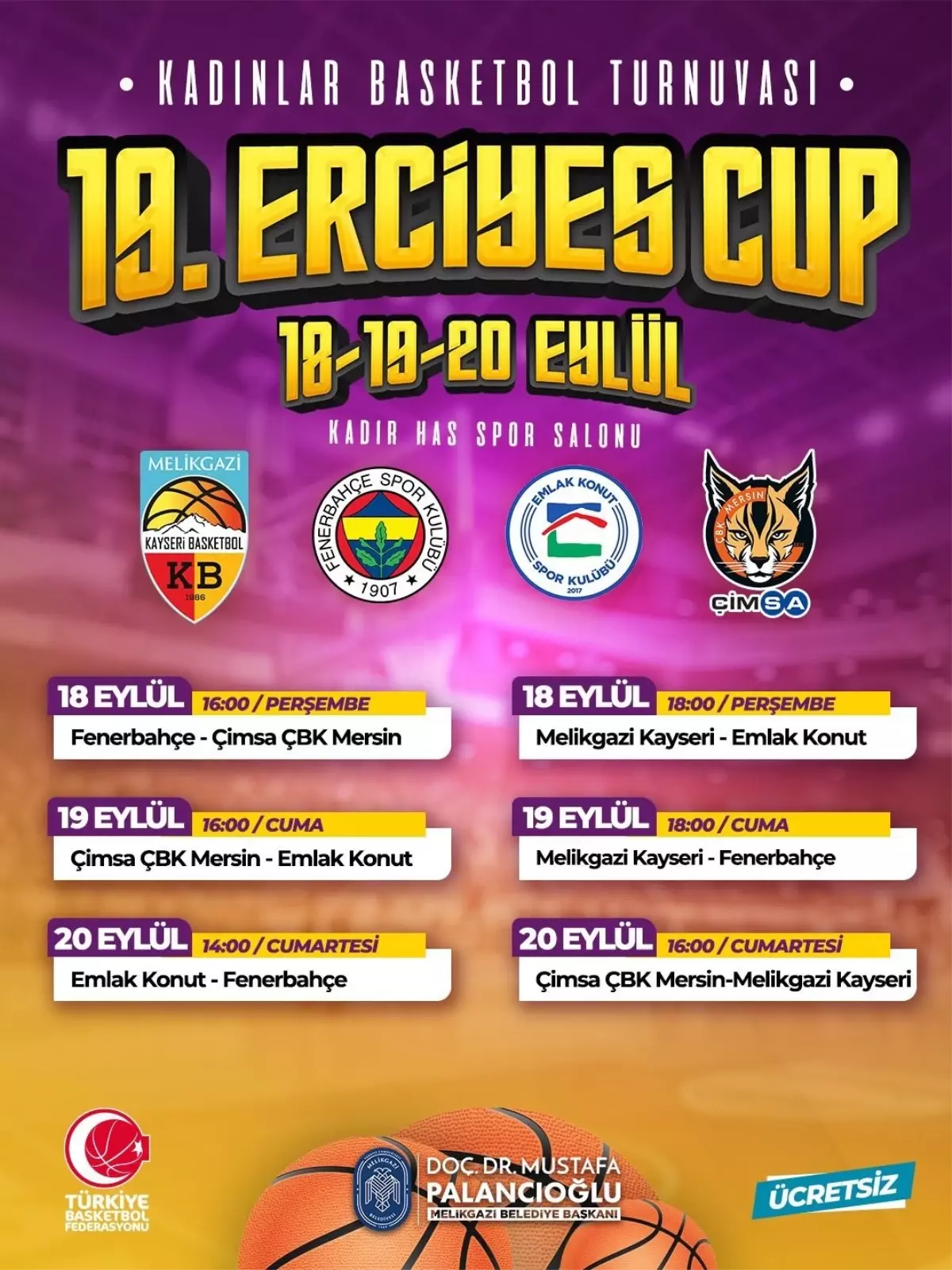 19. Erciyes Cup Başlıyor