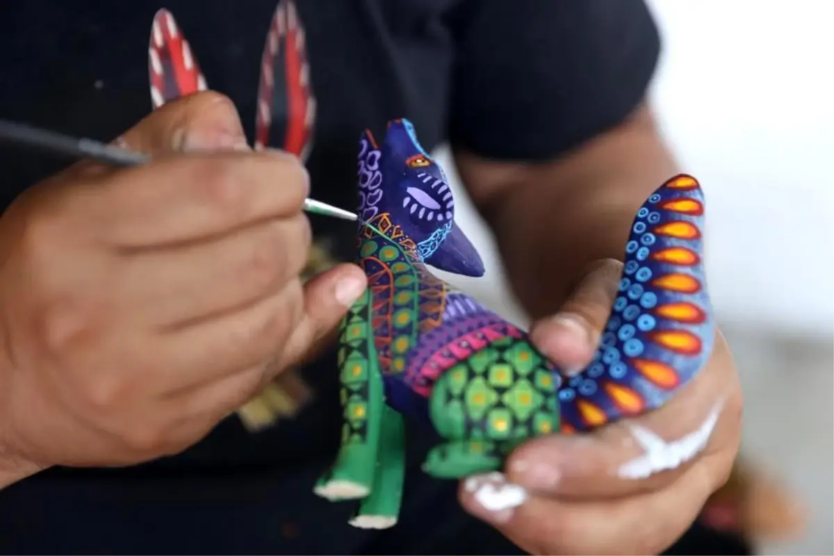 Oaxaca'nın Renkli Ahşap Oymaları