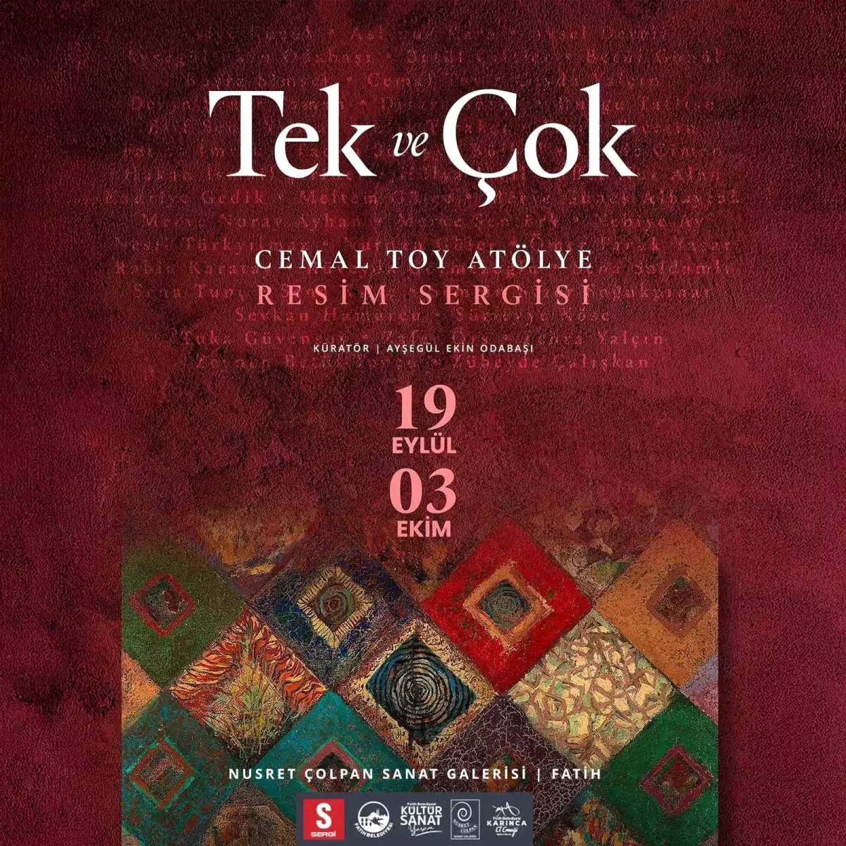 Fatih'te 'Tek ve Çok' Resim Sergisi Açılıyor