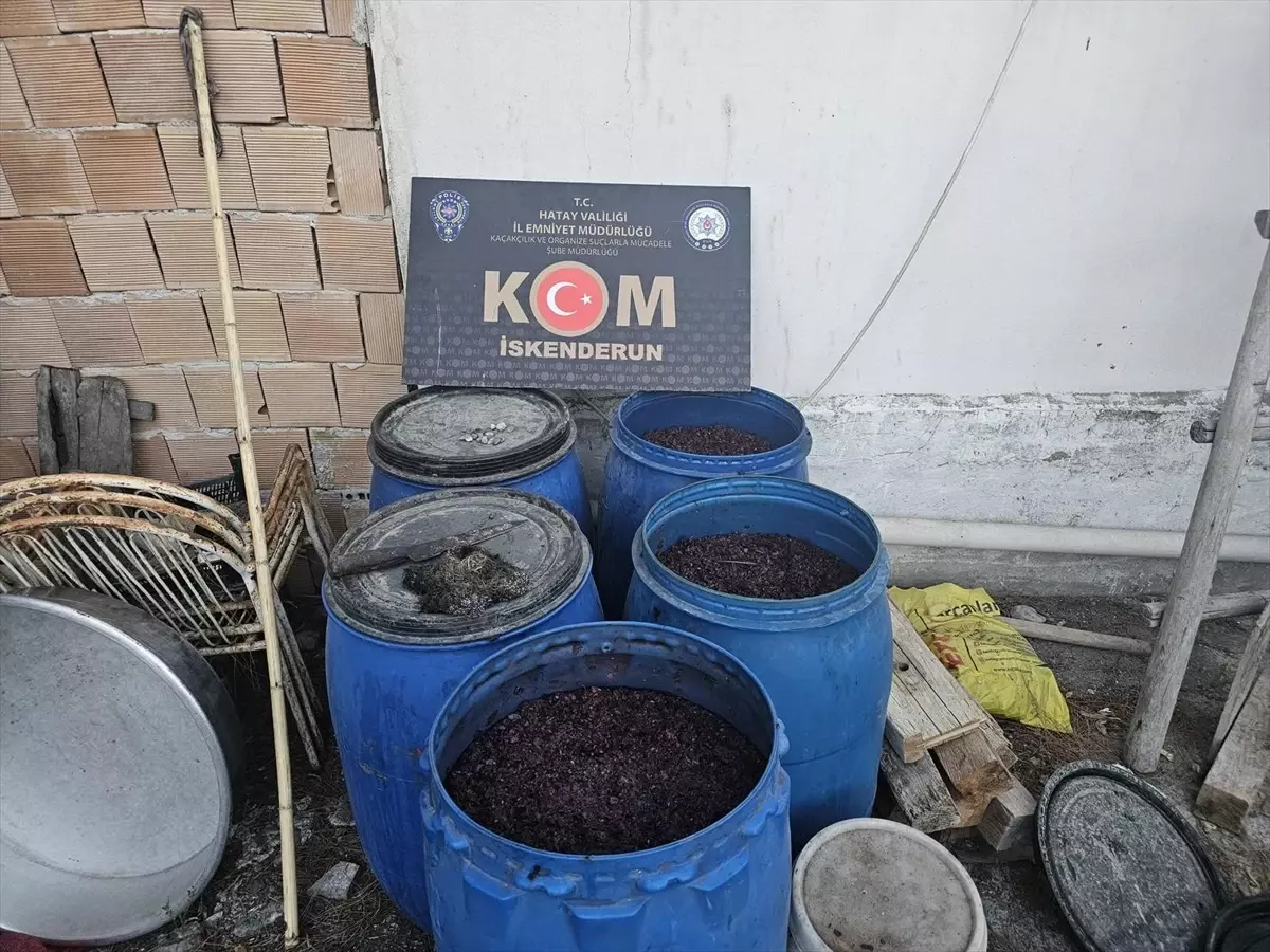 Arsuz'da 2.940 Litre Sahte İçki Ele Geçirildi