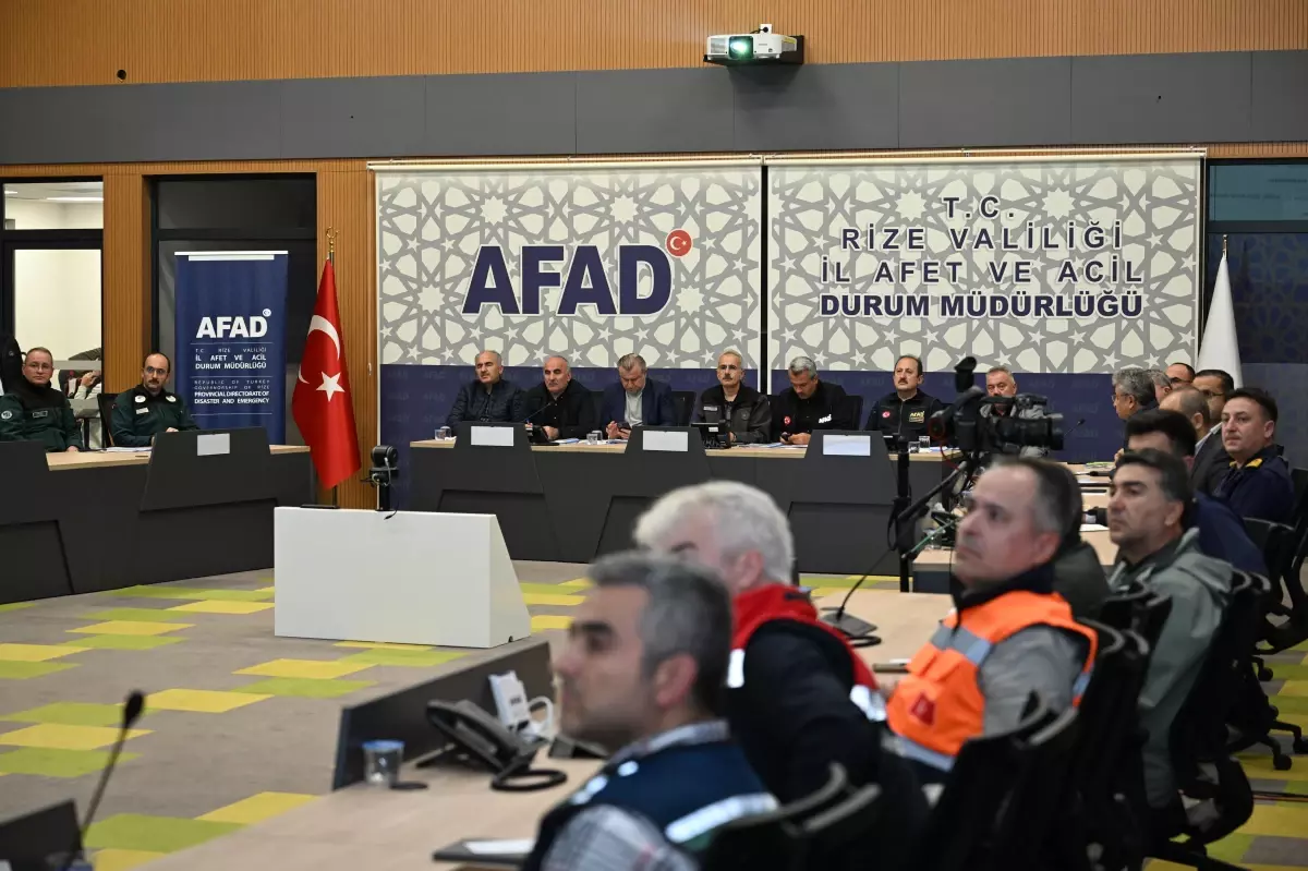 Rize'de Afet Değerlendirme Toplantısı