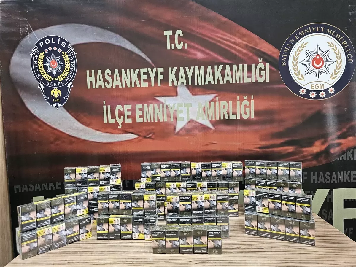 Hasankeyf'te Kaçakçılık Operasyonu
