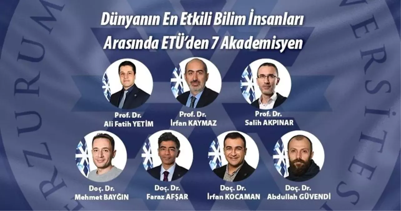 ETÜ'den 7 Bilim İnsanı Stanford Listesinde