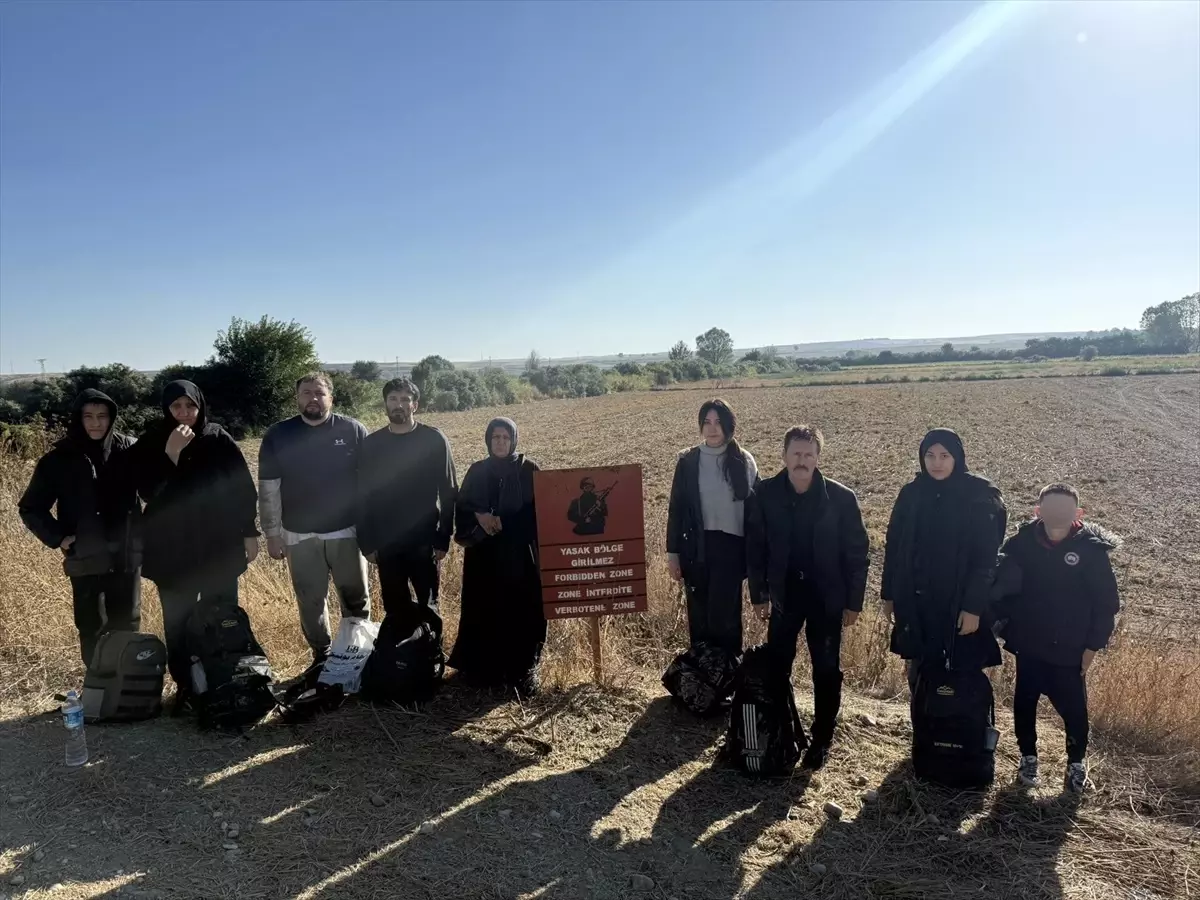Edirne'de 18 Düzensiz Göçmen Yakalandı
